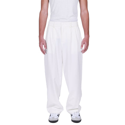 Straight Crease Pants - White