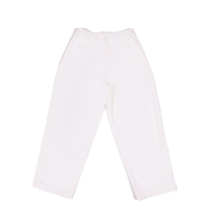 Straight Crease Pants - White